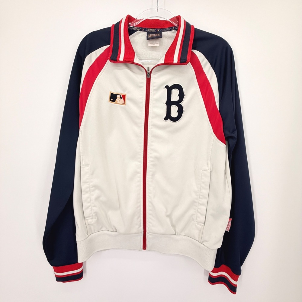 Cooperstown Collection Boston Red Sox Track Jacket Men M Majestic MLB